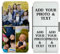 EKAM Personalised Case For iPhone 16, 15, 14, Pro, Max, Mini, Plus 13, 12, 11, X, XS, XR, SE, 8, 7 - Custom Photo/Image Collage Layout Design on PU Leather Wallet Magnetic Flip Folio Cover (3 Images)