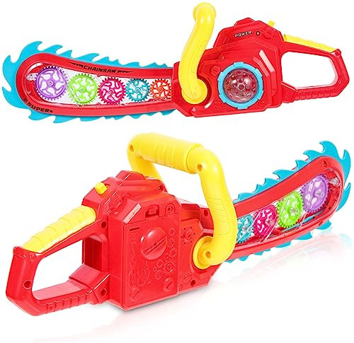 Toyvian 1pc Glowing Chainsaw Toy for Boys and Girls Luminous Electric Toy Flashing Lights for Role-playing and Themed Parties Fun for Boys and Girls