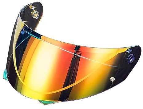 Motorrad Motorradhelmvisier for Hjc for I90 for Hjc for Hj-33 Gesichtsschutz Winddicht, zuverlässig(Revo Gold Red)