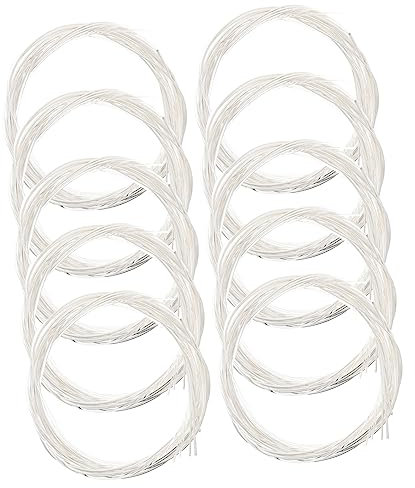 Toddmomy 10paquets Cordes De Guitare Folk Nylon Lot De Cordes Pour Guitare Folk Acoustique Remplaçables Et Durables