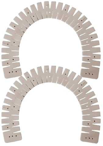 2 Stück Heißsaum Lineal Zum Nähen, Silikon-Säumer, Hitzebeständiges Saumlineal, Flexibles Bügellineal Für Polsterstoffe Quilten Hosenstoffe Basteln Messen