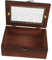 CATIEBYE Vitrine Bois avec Couvercle Verre et Fermoir Boîte à Bijoux Vintage Organisateur de Rangement Bois Boîte à Souvenirs Décorative pour Colliers et Bracelets Design