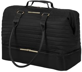 travelite Reisetasche Barbara STEPP, Weekender mit Laptopfach 15,6 Zoll und separatem Bodenfach, Trolley Sleeve, 48 x 34 x 23 cm, 36 L, 1,3 kg