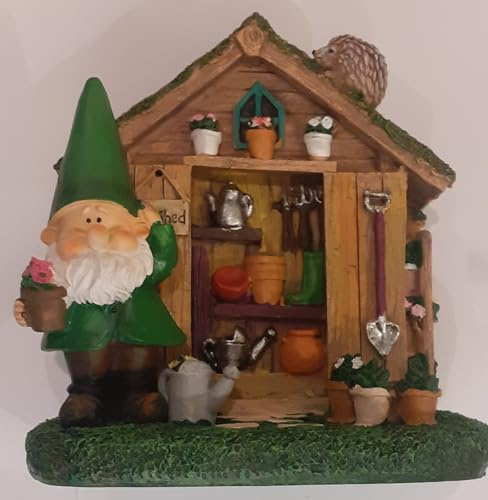 Wilf's Shed gnome garden shed garden ornament 'Gnome Cave' The Smart Garden Wil range