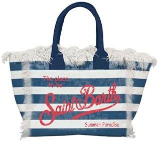 Saint Barth Mc2 Donna Borsa A Mano VANI001-Lig Cotone Blu Scuro Taglia Unica