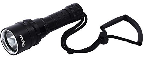 Emebay – Cree XML-T6 LED Buceo Linterna 50 m Submarino impermeable batería recargable luz para buceo, Camping, Senderismo, senderismo, caza, pesca, coche de emergencia < 18650 batería no incluida >