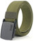 Bansga Cinturón táctico militar Hombres Hebilla metálica Espesar Cinturones de lona de nylon para hombres(Verde del ejército)