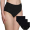 INNERSY Culotte Menstruelle Absorbante Femme Coton sous Vetement de Regle Shorty Noir Lot de 3 (Large,3 Noir)
