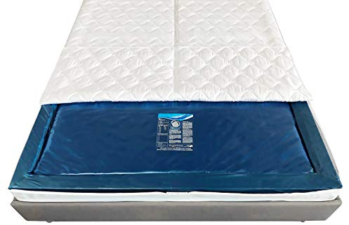 Aqua Sense Mono UNO 1x Wasserkern inkl. Liner/Schutzfolie + 2X cond. - ersatzset für Wasserbett/Wasserbettmatratze Größe - 100 x 220 cm Mono - Softside: Innen keilförmig 20-23 cm - Beruhigung 0%
