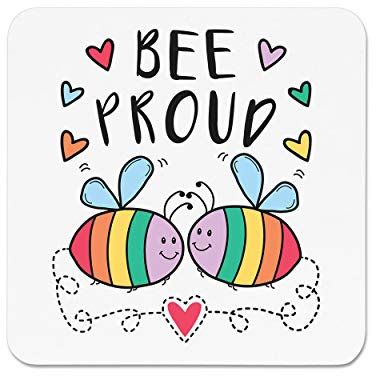Rainbow Bee Proud LGBT Fridge Magnet