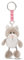 NICI- Porte-clés Chat 7cm, 47553, Gris/Blanc