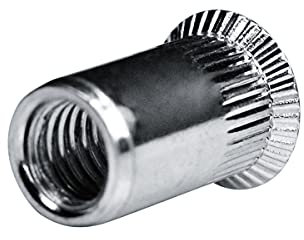 GOEBEL® - 250 x Blindnietmuttern Nietmuttern M3 Stahl verzinkt (Ø x L) 4,9 x 11,5 mm Blindmuttern Senkkopf Rundschaft gerändelt Schaftende offen Einziehmutter, Einnietmuttern GO-NUT