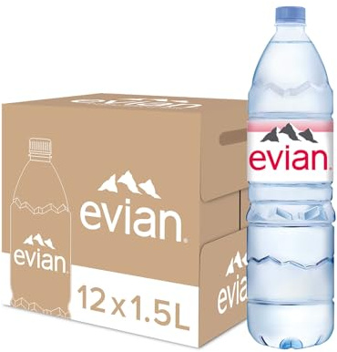 evian Mineral Water 1.5L, (Pack of 12)