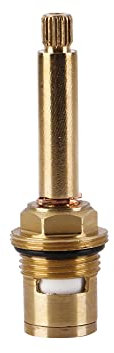 Tiardey 1020S - Cartucho de llave de disco de cerámica de latón para lado de agua fría con ranura redonda