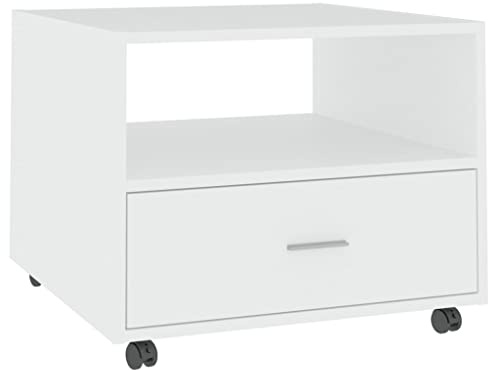 vidaXL Couchtisch Weiß 55x55x40 cm Holzwerkstoff