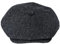 Hats of London Harris Tweed Herringbone Newsboy Cap, anthrazit, 60