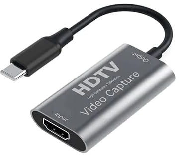 USB C to HDMI Adapter | HDMI Video Capture Card 60fps 4K 1080p HD for Recording | Editing Video | Broadcasting | Gaming | Live Streaming