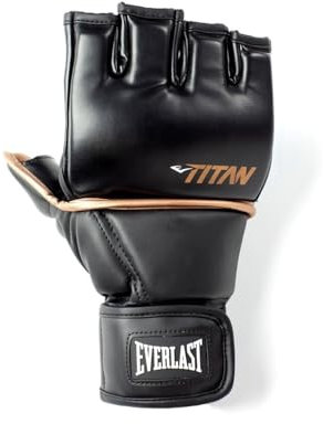 Everlast Titan Grappling Gloves - Color Black, Size L/XL - Ideal for Grappling, MMA, and Training
