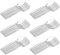 Acan Tradineur - 6 Paquetes de 12 cucharas de plástico - Material Reutilizable y reciclable - Longitud de 17,5 cm - Transparente - Total 72 Uds