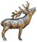 IDYL Bronze-Skulptur Hirsch stehend