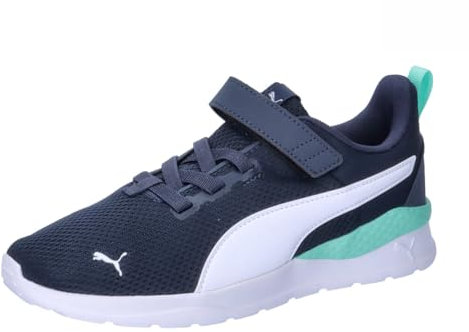 PUMA Anzarun Lite Ac+ Ps Unisex Kinder Sneaker, Club Navy Puma White Mint, 28 EU