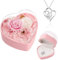 Mothers Day Eternal Flowers Rose Gifts for Mum Women Grandma Rose Birthday Gifts for Mum-Preserved Real Rose with Necklace Gifts Idea on Mother's Day Thanksgiving Valentine's Day Anniversary Pink