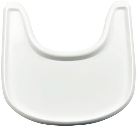 Hxeternal Hochstuhltablett passend für Stokke Tripp Trapp Stuhl mit glatter Oberfläche und starker Saugkraft - Hergestellt aus lebensmittelechtem Kunststoff (BPA BPS BPF blei- und phthalatfrei) - Weiß