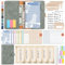Budget Planner Deutsch, Giantzhong A6 PU Leder Binder - Sparchallenge Startset, Geldumschläge Umschlagmethode - Cash Stuffing (Grau)