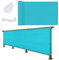 Balkon Sichtschutz Ohne Bohren 125 x 1000 cm Blickdichte Windschutz Privatsphäre Balkonbespannung Balkonverkleidung mit Kabelbinder Ohne Bohren für Gartenanlagen, Camping, Blau