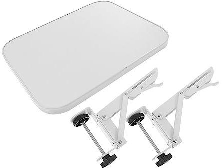 Tofficu 1pc Foldable Expansion Board Alloy Computer Arm Support Desktop Extension Board Computer Mount for Desk White Wood