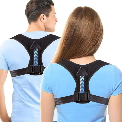 Rückengurt Haltungskorrektur, Rücken Geradehalter, Rückenstützgürtel Herren und Damen,Verstellbare Rückengurt Posture Corrector Gesunde Körperhaltung, Haltungstrainer Lindert Rückenschmerzen