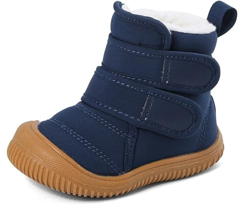 MASOCIO Stivaletti Neonato Neonata Invernali Scarpe Scarponcini Bimbo Bambino con Suole Gomma Antiscivolo Taglia 19-27 EU
