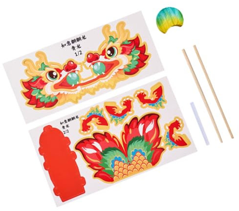 KOMBIUDA Décoration De Dragon Chinois Papier Guirlande Pour Nouvel An Kit De Bricolage Facile à Assembler