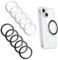 JJUNW 10 Stück Metallringe mit Aufkleber, Selbstklebend Magnetring Handy Magnet Handy Kompatibel mit magnetischem Ladegerät, Ring Metallplatte für Kfz Auto Handyhalterung Magnetische Handyhalter
