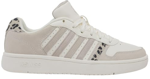 K-Swiss – Court Palisades – Schuhe für Damen und Herren – Vintage-Tennisstil hohem Komfort – Cupsohle, Leder-Obermaterial, Schnürung – Farbe – GRÖSSE