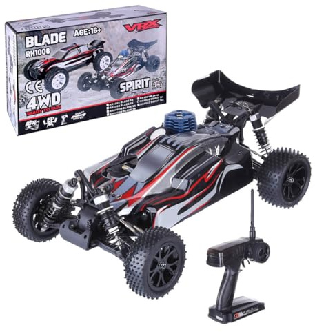 Funwetrike 1/10 Scale Hobby RC Car, VRX RH1006 2.4G 4WD Nitro RC Off-road Vehicle High Speed RC Car for Adults - RTR Version