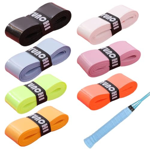 SIRLOMU 7 PCS Non-slip Overgrip for Tennis, Badminton, Squash Rackets (Grip Tape)