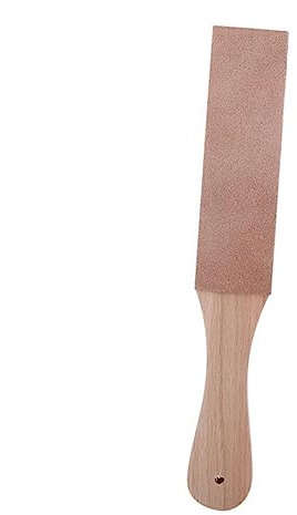 KONTONTY 2stücke Holz Messerbrett Schärfer Mit Lederriemen Und Schleifstein Für Rasiermesser Und Küchenmesser Zum Polieren Und Schneiden