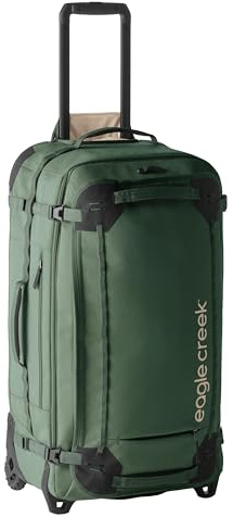 eagle creek Gear Warrior XE 2-Rad-Gepäck, um Reiseutensilien organisiert zu halten, leichtgängige Rollen, Teleskopgriff, gepolsterte Laptoptasche, Dschungelgrün, 30 In