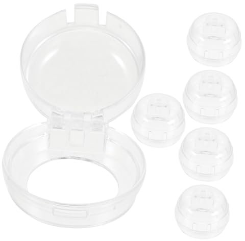 GARIOUANS 6Stücke Kindersicherung Herd Knopf Abdeckung für Gasherd Transparent Installieren Geeignet für Induktionsherde und Haushaltsgeräte Schützt vor Versehentlichem