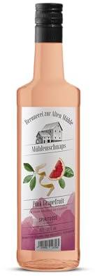 Brennerei zur Alten Mühle PINK GRAPEFRUIT Mühlen-Schnaps - pinke Grapefruit veredelt diesen klaren Schnaps (20% vol.), milder Genuss, fruchtig leichter Obstbrand (1 x 0,7 l)
