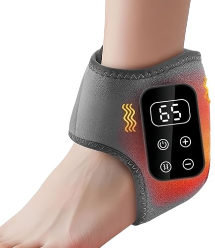 Massage Für Die Knöchel 5 Gänge Elektrische Wärmebandage | Thermischer Knöchelwickel Für ältere Menschen zur täglichen Komfort-Fußpflege, für die Anwendung zu Hause, auf Reisen und