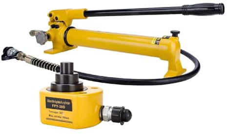 Kit Di Potenza For Martinetto Idraulico A Basso Profilo Da 50 Tonnellate, Pompa Idraulica Manuale CP-700, Martinetto A Basso Profilo(30T jack+CP-700 hand pump)