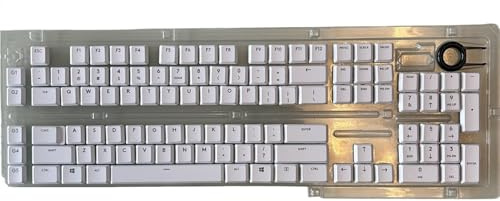 Compatible avec Logitech G915 TKL 111 Touches rétroéclairées. | Bouchons de remplacement colorés DIY. Convient également aux G913/G815/G813.(White)