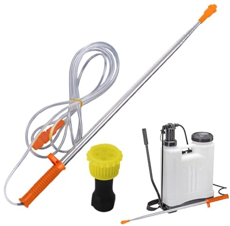 Varilla De Pulverización - Telescópica Ajustable 50-260cm | Acero Inoxidable Resistente | para Jardinería Y Agricultura | Compatible con Pulverizadores De Mochila Eléctricos Y Manuales