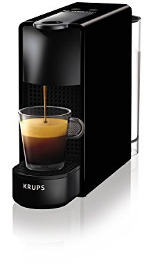 Nespresso Essenza Mini Coffee Machine with Aeroccino, Black by Krups