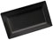 García de pou Assiette Rectangulaire 44,5X22X4,5 Cm Noir Melanine - 6 unités