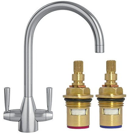 Replacement Pair of Tap Cartridges Valves for Franke Valais Kitchen Mixer Monobloc Tap 115.0364.026