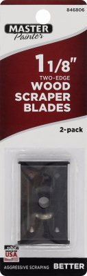 Master Painter 1B 2-Edge Scraper Blades, 1-1/8-In., 2-Pk. - Quantity 10
