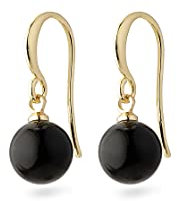 Ohrringe - Goldie - Vergoldet - Schwarz